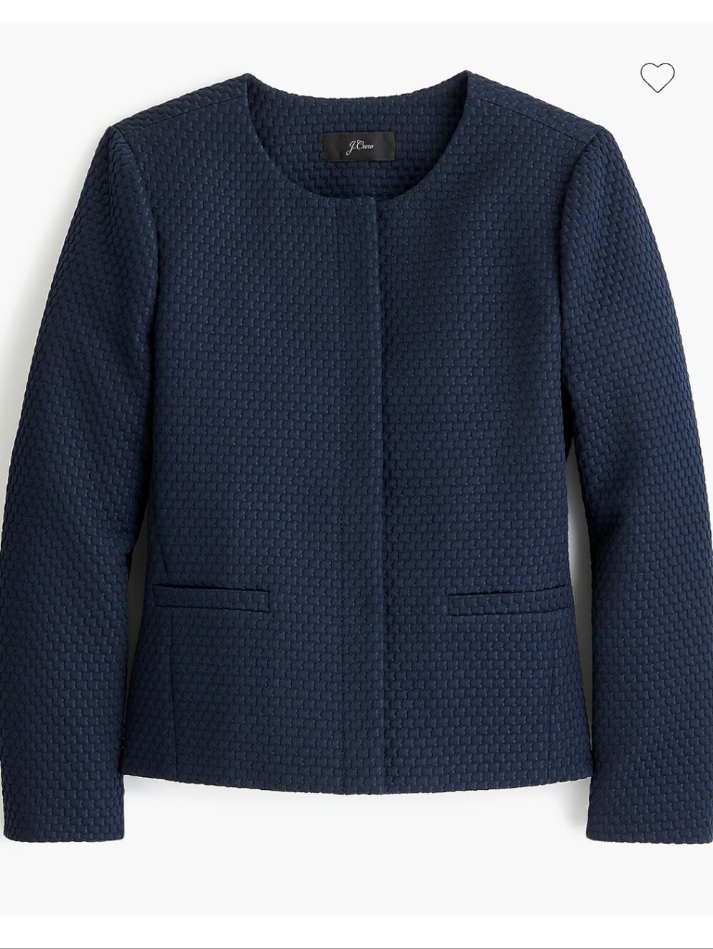 J. Crew Portfolio Jacket in Matelasse - navy
